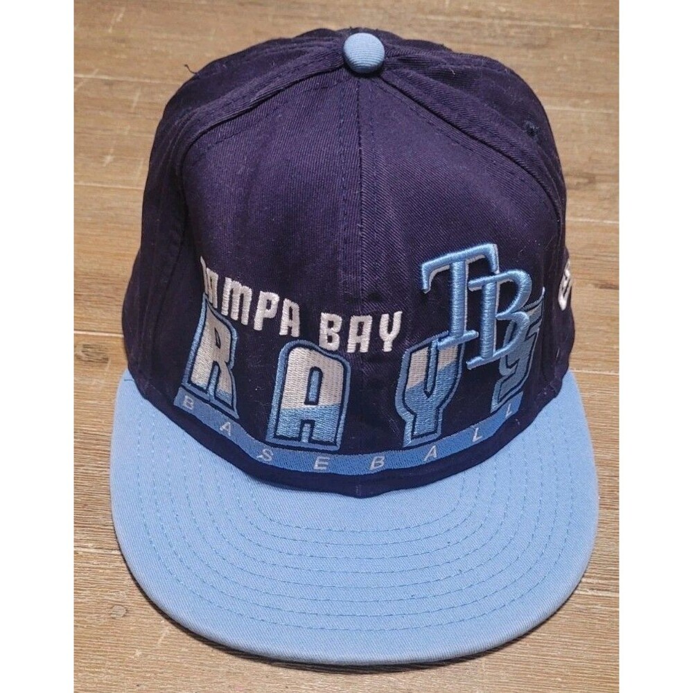 Tampa Bay Rays SLICE-N-DICE SNAPBACK Navy-Sky Hat by New Era Baseball Cap MLB